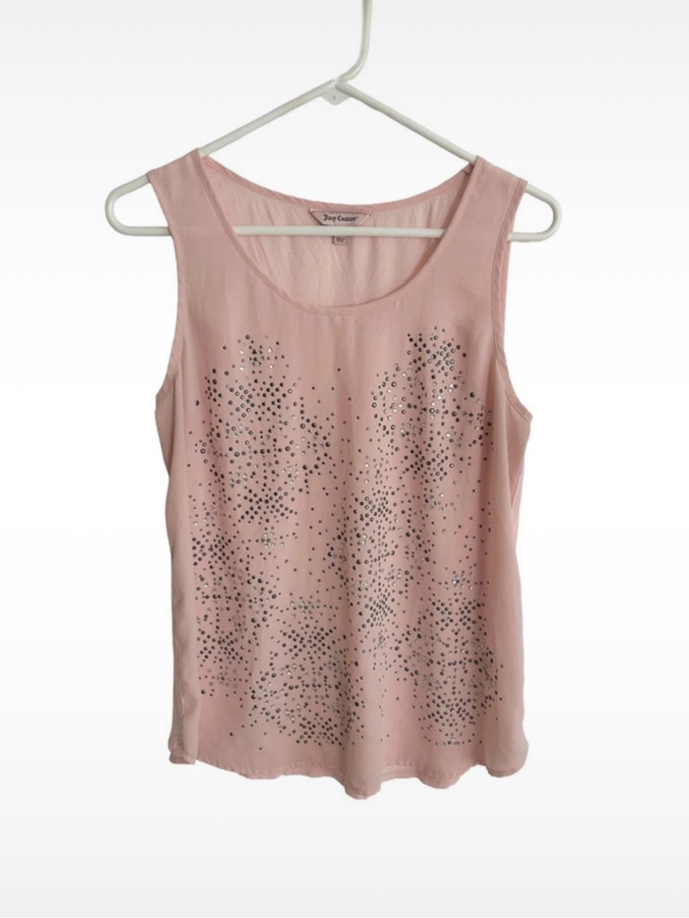 Juicy Couture Blush Pink Embellished Top